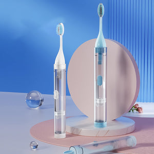 3 in 1 Portable Travel Toothbrush with Travel Case and Extra Soft Bristles