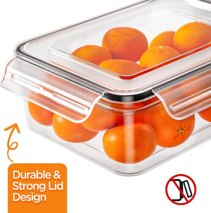 40 PCS Food Storage Containers with Lids Airtight, 100% Leakproof Plastic Meal-Prep Containers Reusable(20 Containers & 20 Lids),Microwave and Dishwasher Safe, Includes Labels & Pen