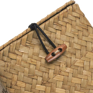 Seagrass Square Tissue Box Cover Woven Napkin Holder Decorative (Natural, 5.5 x 5.5 x 5.5 Inch)