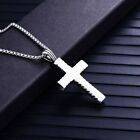 Cool Boys Mens Stainless Steel Cross Pendant Necklace For Men Women Chain