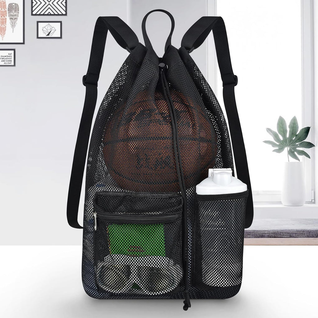 Large Drawstring Backpack for Men Women Athletic Gym Sports Workout Beach Swimming Commuting Travel