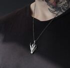 Men's Fashion Jewelry Silver Dragon Viking Pendant Necklace