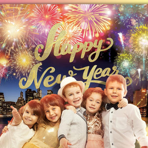 7x5FT Happy New Year Background Banner 2024