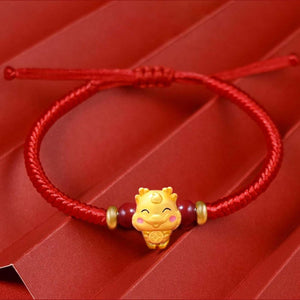 2024 New Year of Dragon Handmade Gold Dragon Bracelet