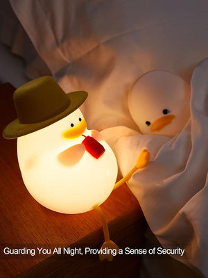 Night Light for Kids - Happy Duck Premium Silicone Lamps