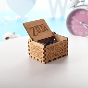 Legend of Zelda Theme Wooden Music Box - Antique Engraved Musical Boxes Case for Wooden Zelda Gifts