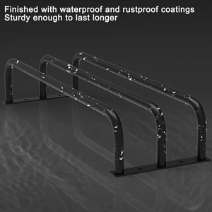 3 Bar Wall Towel Rack, Bathroom Bath Towel Holder Storage - Black