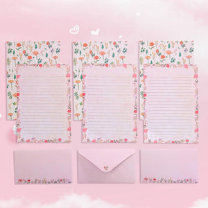 90PCS Stationary Paper and Envelopes Set (60 stationery paper + 30 envelopes)