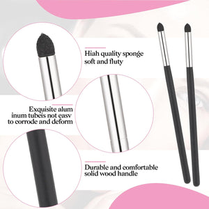 4 Pieces Eyeliner Smudge Brush Pencil Soft Makeup Tool Eyeshadow Applicators Blending Brush