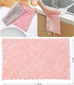 Super absorbent kitchen towels for drying dishes (10 Pack)