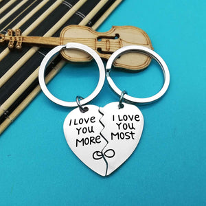 Couples Keychain Gifts for Boyfriend Girlfriend Husband Wife I Love You Keychain Set Valentine's Day Gifts