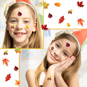 540 Pieces Thanksgiving Fall Autumn Leaves Stickers Thanksgiving Stickers Maple Leaves, Classic Style