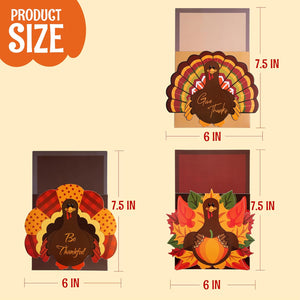 18PCS Thanksgiving Cutlery Holders Set, Thanksgiving Turkey Utensil Décor, Autumn Fall Harvest Party Supplies