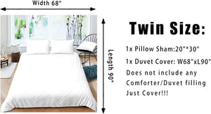 Pumpkin Bedding Duvet Cover Set Geometric Plaid Bedding Set Boys Girls Fall Pumpkin Festival Decor Comforter Cover Set