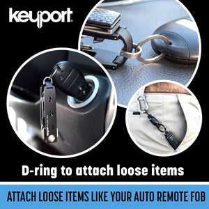 Premium Key Organizer Keychain | Key Organizer + EDC Multi-Tool + Lost & Found All-in-ONE, Black