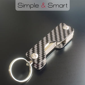 Carbon Fiber Compact Key Holder(3-7 Keys)