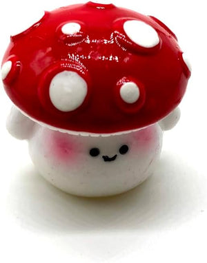 7pcs Red Mini Mushrooms Crafts Little Fairy Garden Mushrooms Tiny Resin Mushroom Decor