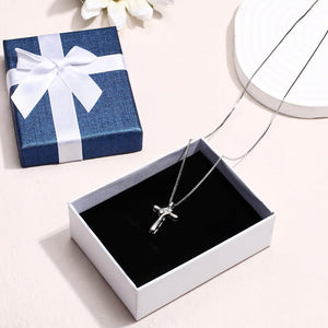 Silver Cross Necklace for Women Christmas Birthday Gifts for Women Cross Jewelry