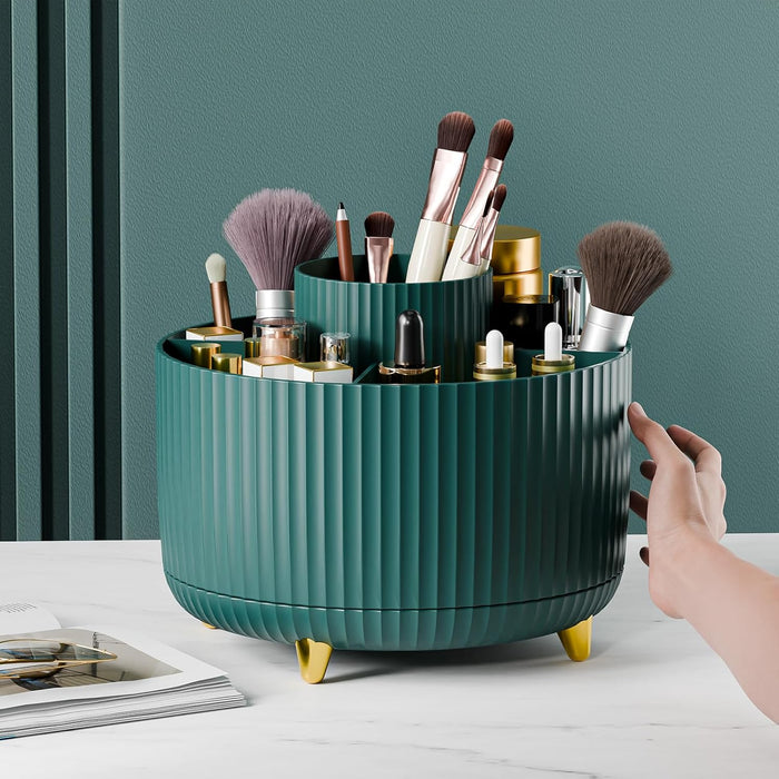 360° Rotate Makeup Brush Holder Organizer, Makeup Organizers Countertop