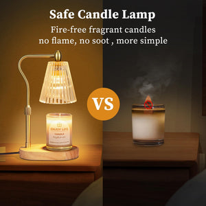 Candle Warmer Lamp with Timer Dimmer Adjustable Height for New Home Bedroom,Birthday Gifts for Women,Vintage Home Decor for Scented Jar,Valentines Day for Her