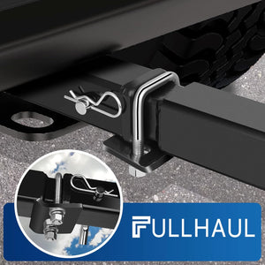 Heavy-Duty Hitch Tightener - Anti-Rattle Stabilizer for 1.25" and 2" Hitches, Rust-Free Carbon Steel, Quiet & Secure Towing for Hitch Trays, Cargo Carriers, Bike Racks, Black