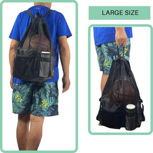 Large Drawstring Backpack for Men Women Athletic Gym Sports Workout Beach Swimming Commuting Travel