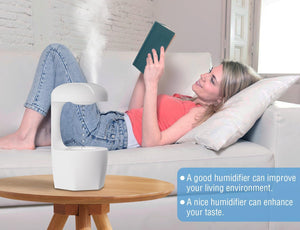 Anti Gravity Humidifier, Baby Humidifier with Night Light, Rain Cloud Humidifierhigh-capacity Silent Humidifier