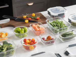 Glass Meal Prep Containers for Lunch Food Storage with Lids,  BPA Free（20 Pieces）