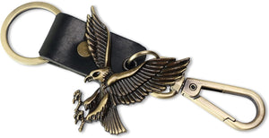 Eagle KeyChain Gift Women & Men Leather Bird KeyRing Home Car Keys Holder Present