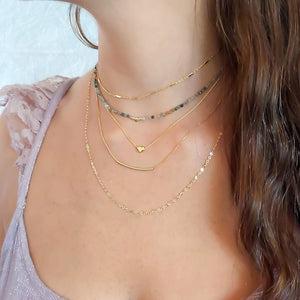 Aesthetic Gold Plated Heart Necklace Heart Pendant Necklace, Boho Jewelry