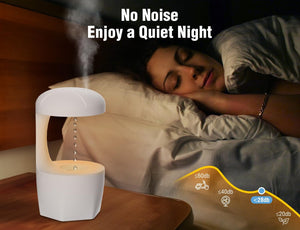 Anti Gravity Humidifier, Baby Humidifier with Night Light, Rain Cloud Humidifierhigh-capacity Silent Humidifier