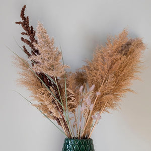 17-inch 30pcs Pampas Grass Decor, Boho Neutral Home Decor, Dried Flowers for Wedding Floral Arrangements Wall Farmhouse Bathroom Table Decor