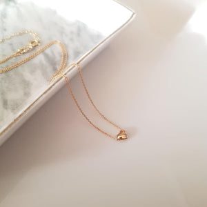 Gold Necklace For Women, Heart Necklaces For Women Aesthetic Gold Plated