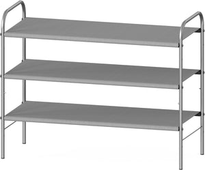 3-Tier Shoe Rack Storage Organizer, Grey