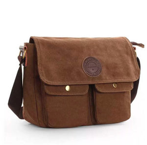 Men's Canvas Cross Body Bag Messenger Shoulder Book Bags School Satchel Vintage