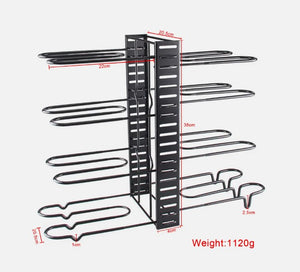 8 Tier Kitchen Pot Pan Storage Rack Organizer Cookware Shelves Holder Stand