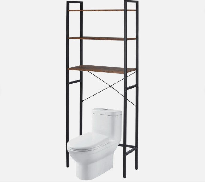 3-Tier Over the Toilet Storage Rack with Shelves Space Saver for Bathroom