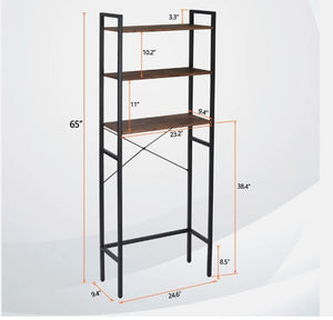 3-Tier Over the Toilet Storage Rack with Shelves Space Saver for Bathroom