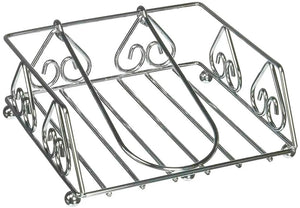 Stainless Steel Napkin Holder, Size 7.5 x 7.5 x 3 Inches, Silver