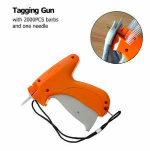 Garment CLOTHING PRICE LABEL TAGGING TAG TAGGER GUN WITH 2000 BARBS 1 Needle