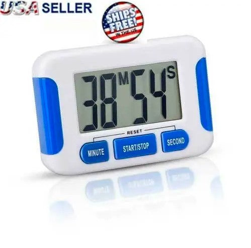 Digital Kitchen Timer Magnetic Cooking LCD Large Count Down Clear Loud Alarm Egg