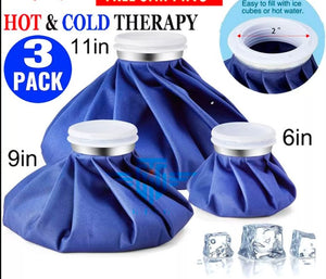 3pcs Ice Bags Packs Knee Neck Reusable Cold Relief Pain Headache Sport