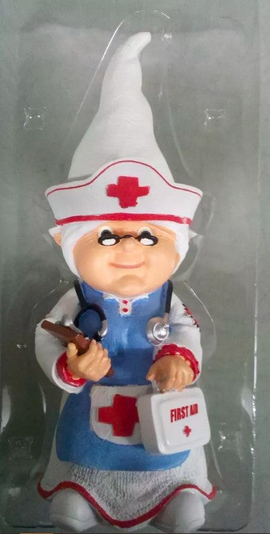Nurse Thematic Garden Gnome Medical School Hospital Office NEW 11"
