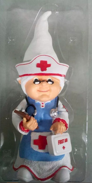 Nurse Thematic Garden Gnome Medical School Hospital Office NEW 11"