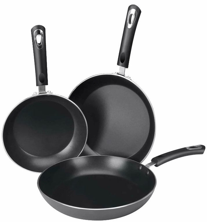 3 Piece Nonstick Frying Pan Induction Bottom 8" 9.5" 11 inch Set