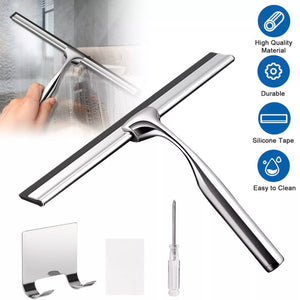 Stainless Steel All-Purpose Squeegee Shower Cleaner Doors Bathroom Windows Glass