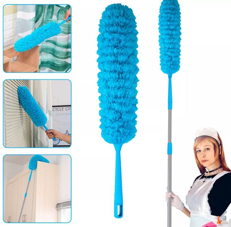 Microfiber Duster Cleaning Brush Dust Cleaner Bendable Handle Soft Ceiling Fan