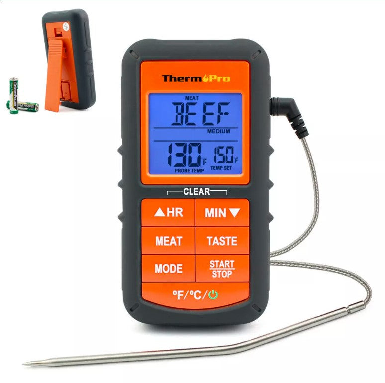 Digital LCD Meat Thermometer Cooking Smoker Grill BBQ Oven KitchenFood
