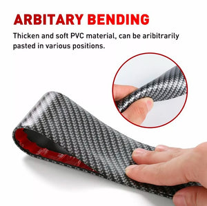 2M Carbon Fiber Door Plate Bumper Trunk Sill Scuff Cover Anti Scratch Sticker