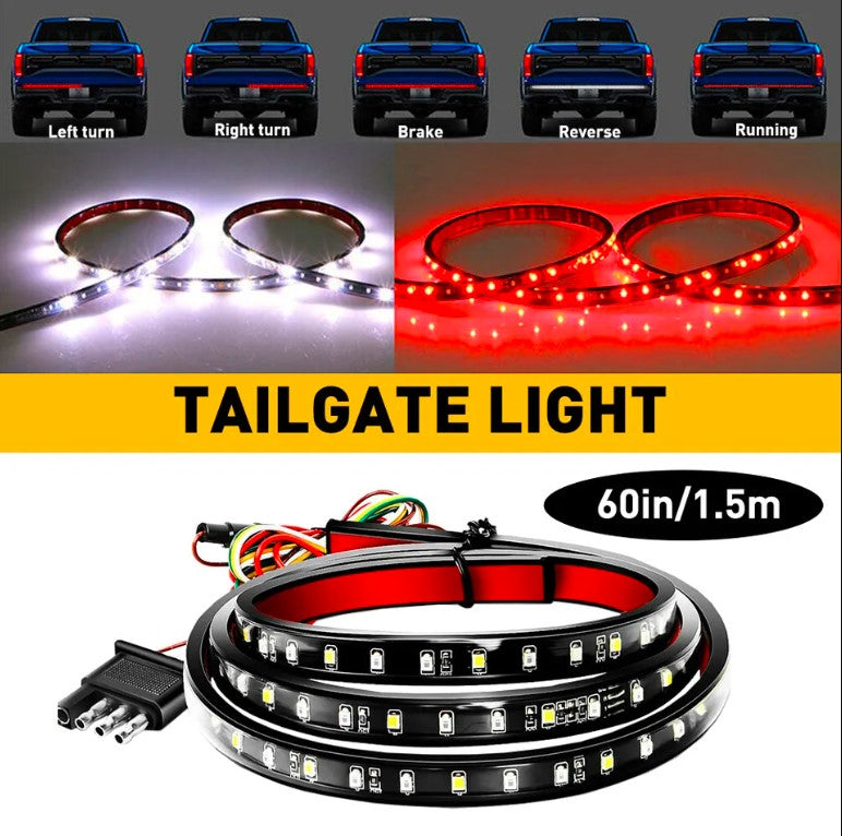 60" LED Strip Tailgate Light Bar Car Truck Reverse Brake Turn Signal Lamp